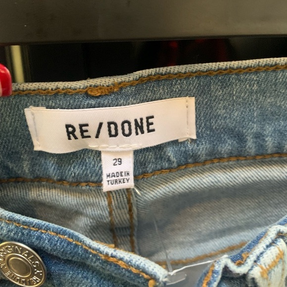 Re/Done 90’s High Rise Ankle Crop Woman’s jeans size 29. NWT - Picture 3 of 11